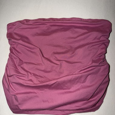 Top fascia rosa e bianco 