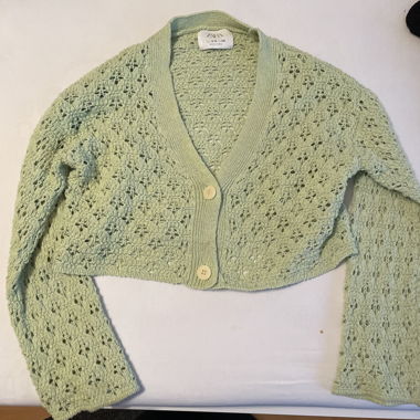 Cardigan Zara verde menta