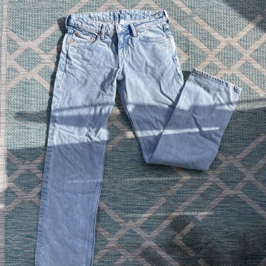 Weekday Arrow Straight Jeans light blue