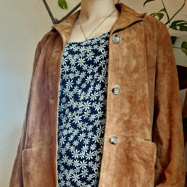Vintage Banana Republic Ledermantel
