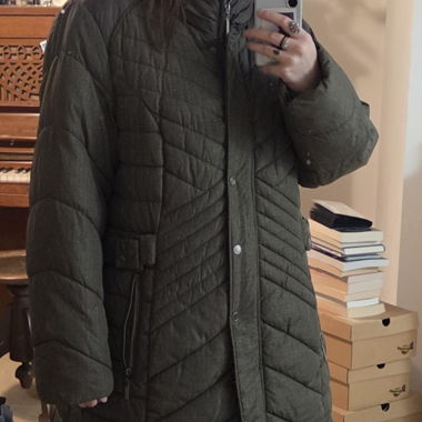 Cappotto imbottito invernale lungo 
