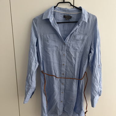 Camicia lunga azzurro chiaro