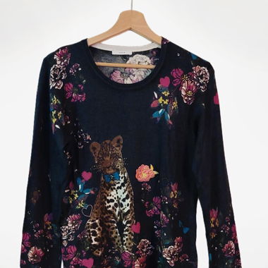 Gemusterter Pullover