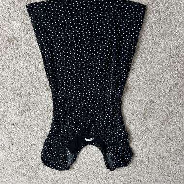 Robe à pois noir blanc