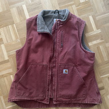 Carhartt insulated work vest red