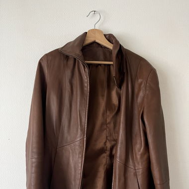 Lederjacke braun