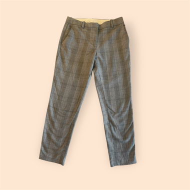 Pantalone in tessuto grigio a quadri H&M 36-38 