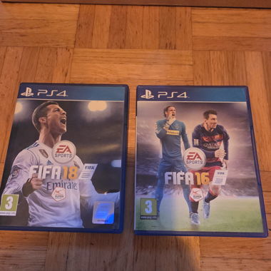 PS4 games FIFA 18 and FIFA 16