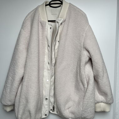 Giacca Bomber Teddy color crema
