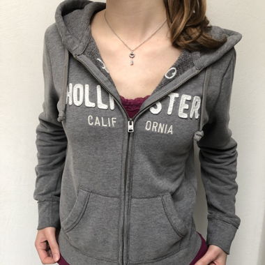 Felpa con zip Hollister