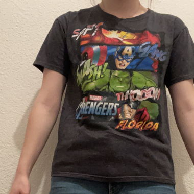 Black Marvel Avengers T-Shirt