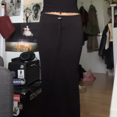 goth maxi skirt