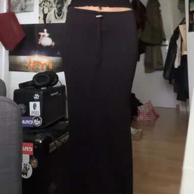 goth maxi skirt