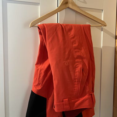 Pantalon de ski Salomon orange/noir