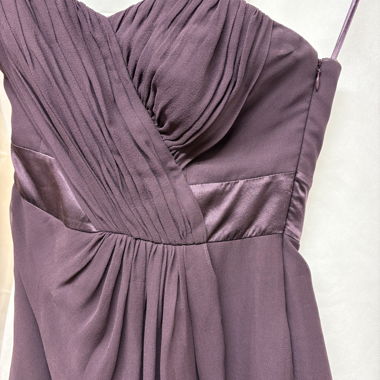 Robe en soie aubergine Coast