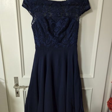 Dark Blue Lace Dress