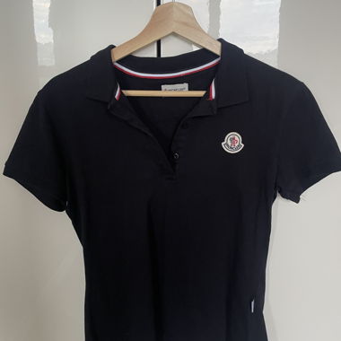 Black Moncler Polo Shirt