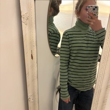 Blue Green Stripped Shirt 