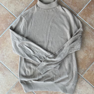 Beige Turtleneck Sweater