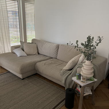 Beige Corner Sofa