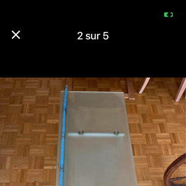 Table basse de salon ou bureau  en verre 