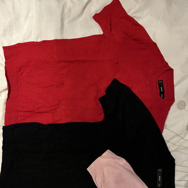 Mango Shirts Rot, Schwarz, Rosa & Weiss