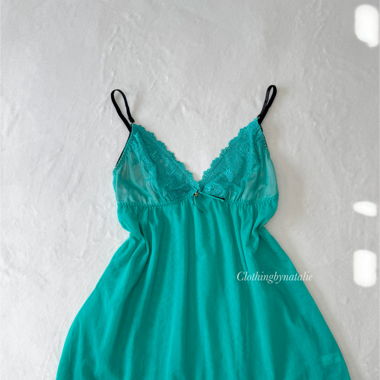 Japanese Green Mesh Babydoll (S/M)