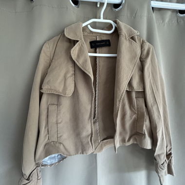 Short beige Zara Basic jacket