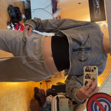 Sweat-shirt en jean Calvin Klein