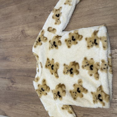 Pantalon en peluche à motif d’ours