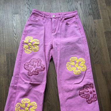 fun pink jeans