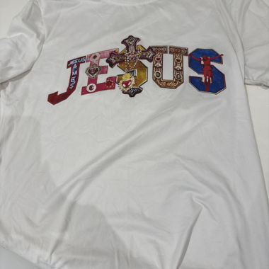 T-shirt con stampa di Gesù