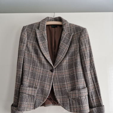taillierter Blazer, kariert