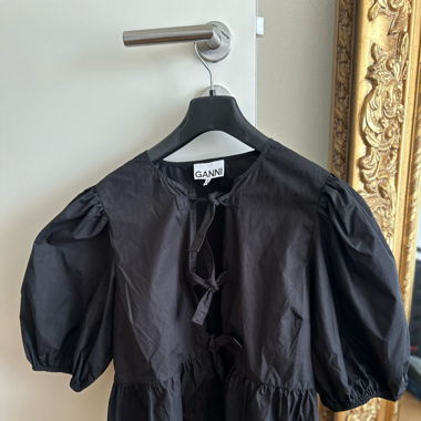 Ganni Bluse (Poplin) schwarz - 38