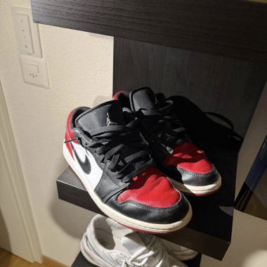 Nike Air Jordan low nero bianco rosso
