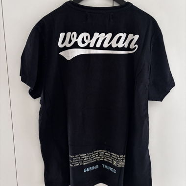 T-shirt nera off white