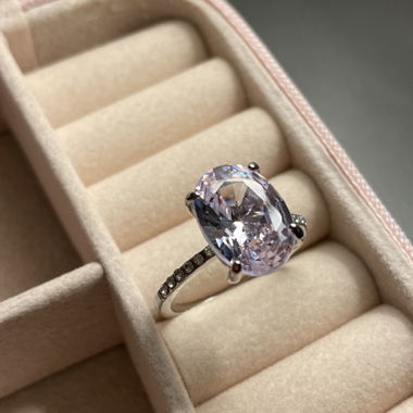 Soft Crystal Ring Zyrkonia Stainless Steel