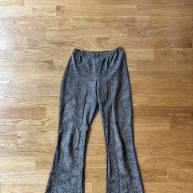 Snake print flared pants 