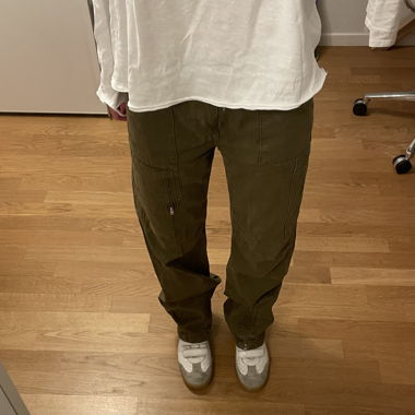 Pantalon cargo vert olive Zara