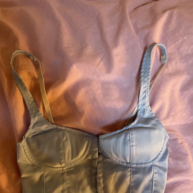 corset top babyblau