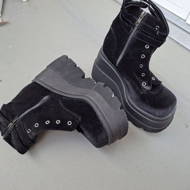 Black Demonia Platform Boots