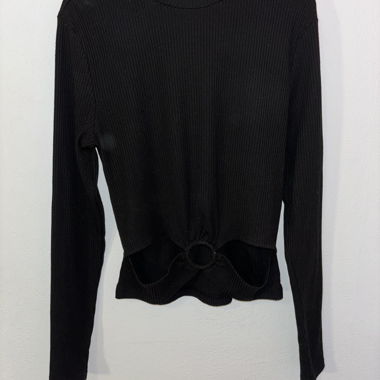 T-shirt manche longue noir 