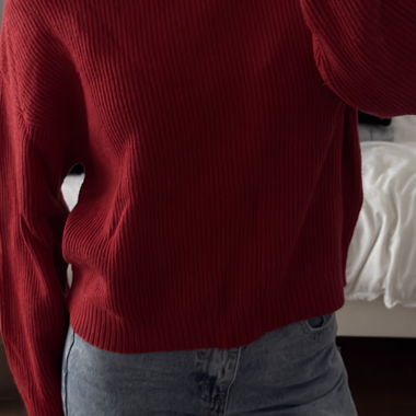 Pull&Bear maglione rosso in maglia