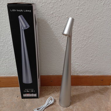 Led Lampe silver