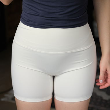 Short-Leggings, Cremeweiss, Grösse S