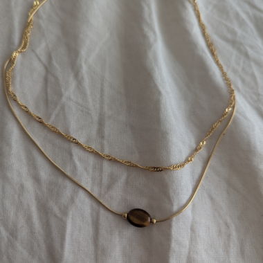 Only necklace with stone :)