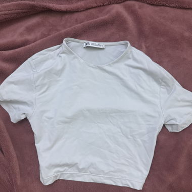 Zara weisses Kurzarmshirt