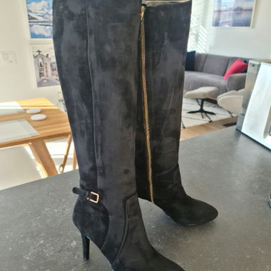 Bottes Nine West en cuir velours