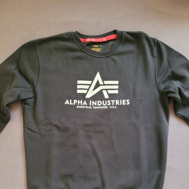 Alpha Industries Sweatshirt, Size M, black