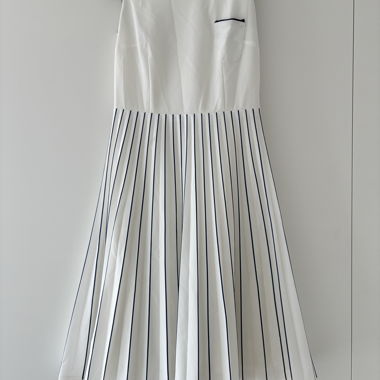 Striped Sleeveless Vintage Dress